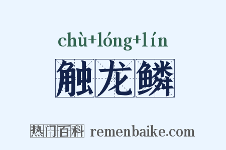 触龙鳞是什么意思的图片